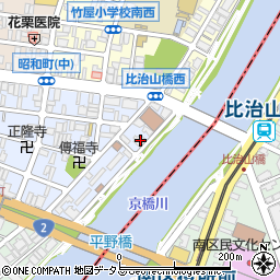 広島県広島市中区昭和町1-8周辺の地図