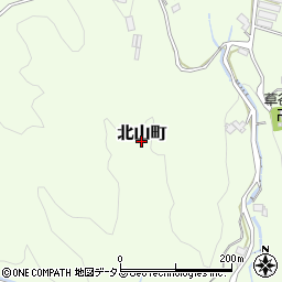 奈良県五條市北山町周辺の地図