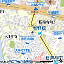胡子ホール鷹野橋ガオガオ店事務所周辺の地図
