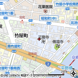 広島県広島市中区昭和町周辺の地図