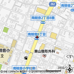 広島県広島市西区南観音周辺の地図