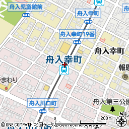 舟入幸町駅周辺の地図