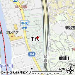 広島県安芸郡府中町千代周辺の地図