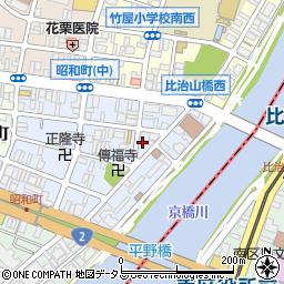 広島県広島市中区昭和町7-10周辺の地図