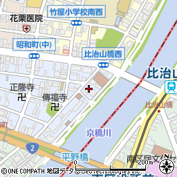 広島県広島市中区昭和町1-17周辺の地図