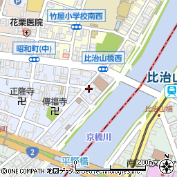 広島県広島市中区昭和町1-18周辺の地図