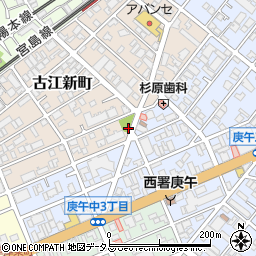 古江新町第一公園周辺の地図