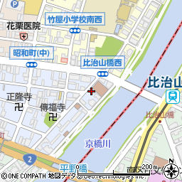 広島県広島市中区昭和町1-19周辺の地図