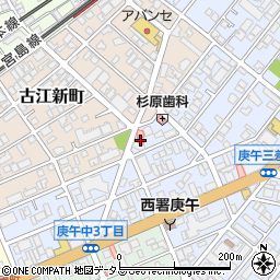 広島庚午郵便局 ＡＴＭ周辺の地図