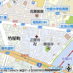 株式会社土本塗装店周辺の地図
