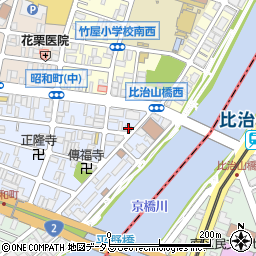 広島県広島市中区昭和町2-5周辺の地図