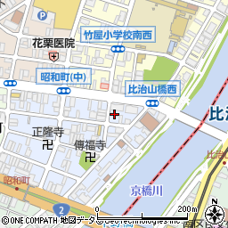 広島県広島市中区昭和町2-11周辺の地図