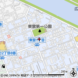 〒734-0022 広島県広島市南区東雲の地図