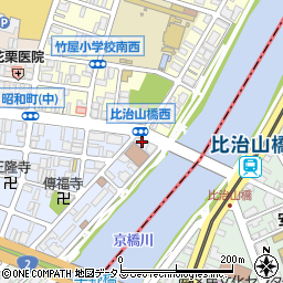 広島県広島市中区昭和町1-25周辺の地図