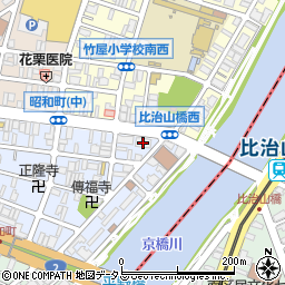 広島県広島市中区昭和町2-17周辺の地図