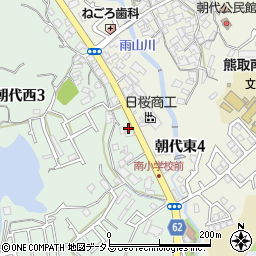 泉佐野警察署熊取町朝代交番周辺の地図