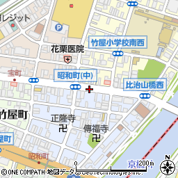 昭和町周辺の地図