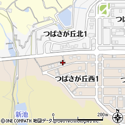 大阪府泉南郡熊取町つばさが丘西1丁目周辺の地図