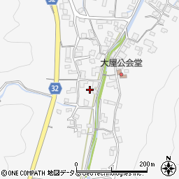 山口県萩市椿大屋周辺の地図