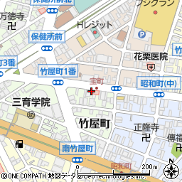 西田内科医院周辺の地図