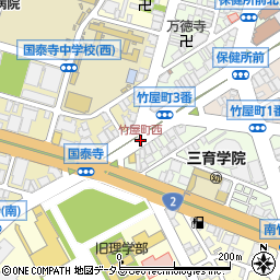 竹屋町西周辺の地図