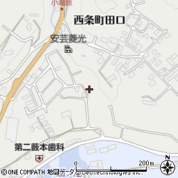 広島県東広島市西条町田口3463周辺の地図