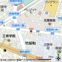 宝町周辺の地図