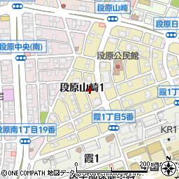 クリーニングのきょくとう　段原山崎店周辺の地図