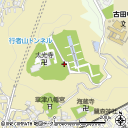 古江中央霊園周辺の地図