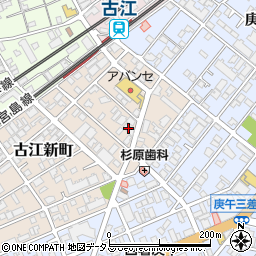 ほぐし屋古江店周辺の地図