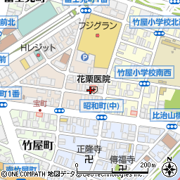 花栗医院周辺の地図