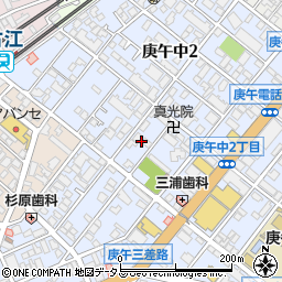 広島県広島市西区庚午中2丁目15周辺の地図