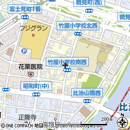 広島県広島市中区鶴見町7-4周辺の地図