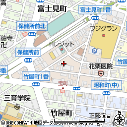 広島県広島市中区宝町6周辺の地図