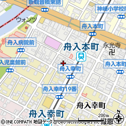 ソルヴェール舟入本町駐車場周辺の地図