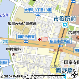 セブンイレブン広島大手町４丁目店周辺の地図