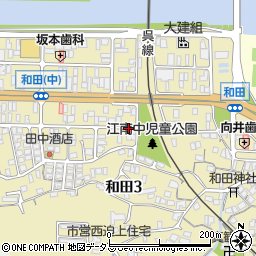 広島県三原市和田周辺の地図