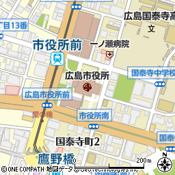 広島市役所周辺の地図