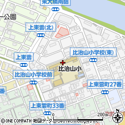 広島市立比治山小学校周辺の地図