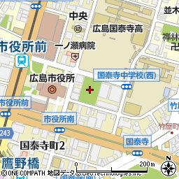 広島県広島市中区国泰寺町周辺の地図