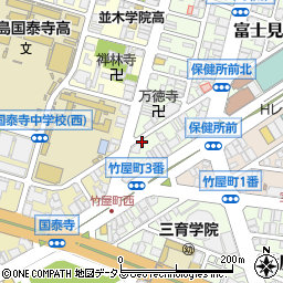広島富士見郵便局 ＡＴＭ周辺の地図