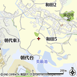 大阪府泉南郡熊取町和田5丁目周辺の地図