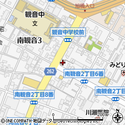 広島南観音郵便局 ＡＴＭ周辺の地図