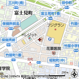 広島県広島市中区宝町3周辺の地図