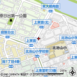 広島県広島市南区上東雲町8-27周辺の地図