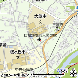 桧垣本公民館周辺の地図