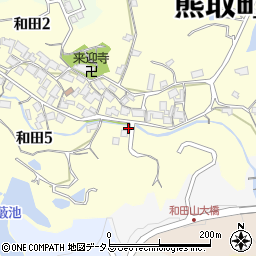 大阪府泉南郡熊取町和田5丁目4812周辺の地図