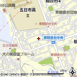 広島県広島市佐伯区観音台周辺の地図