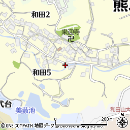 大阪府泉南郡熊取町和田5丁目3568周辺の地図