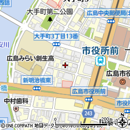 共栄火災海上保険株式会社　中国支店広島第一支社周辺の地図